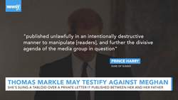 Meghan's Father, Thomas Markle, May Testify Against Her In Lawsuit News Clip