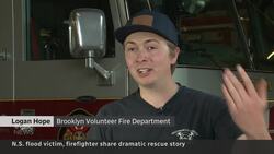 Dramatic rescue of a woman from Nova Scotia floods by a volunteer firefighter News Clip