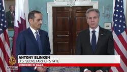 Gaza ceasefire talks: Blinken meets Qatari prime minister and Gantz News Clip