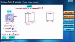 Surface Area and Volume: Volume of Cube Cuboid and Cylinder Instructional Video