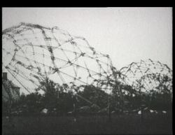 Crashed airship, Woodrow Wilson, WWI Stock Footage