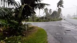CLEAN : Hurricane Harold batters Fiji News Clip