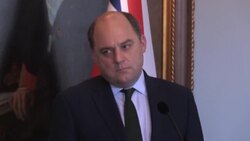 CLEAN : UK defence minister says Russia 'playing with fire' over nuclear power plant strike News Clip