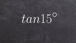 How to find the exact value using the difference formula of two angles for tangent Instructional Video