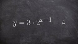 Math tutorial for graphing an exponential equation Instructional Video