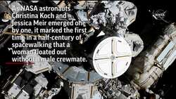 Female spacewalking team makes history News Clip
