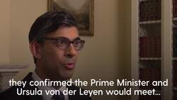 Sunak and European Commission president to hold face-to-face talks on protocol News Clip