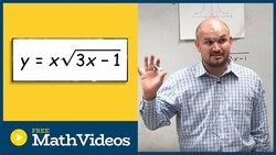 Domain of radical function multiplied by x Instructional Video