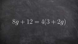 Solving a linear equation with infinite many solutions Instructional Video