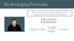 Rearranging Elasticity Formulas and the Elasticity Triangle Instructional Video