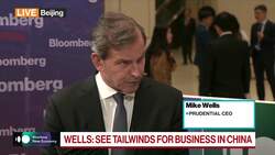 Prudential CEO Wells Sees Tailwinds for China Business News Clip