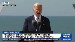 Biden gives D-Day 80th anniversary speech from Pointe du Hoc News Clip