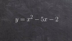 Learn how to use a table to graph a quadratic equation Instructional Video
