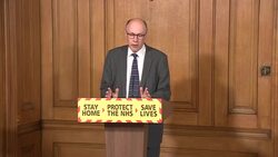 Steve Powis speaks at daily presser on Covid-19 from Downing Street News Clip