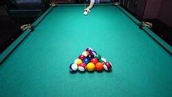 Game billiards.	Process of a game. Stock Footage