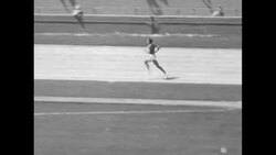 John Landy, Jim Bailey battle it out on the 800 meter at Los Angeles News Clip