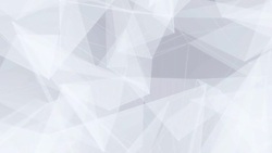 Clean White Abstract polygonal Digital Concept Geometrical Polygon Plexus Fractals Moving low poly Technologies Minimalist design element background for corporate business presentation Stock Footage