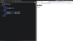 HTML CSS and JavaScript for Beginners - A Web Design Course - HTML Headings Instructional Video