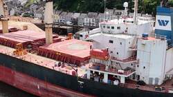 Drone footage of the MV Matthew at Maulbaun, part of Ireland's largest ever drugs seizure News Clip