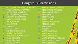 Dangerous Permissions Instructional Video