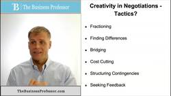 Creativity in Negotiation Tactics Instructional Video