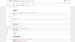 Create a computer vision system using decision tree algorithms to solve a real-world problem : Python Basics: Tuples and Dictionaries Instructional Video