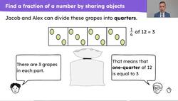 Find one-third or one-quarter of a number Instructional Video