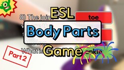 ESL Body Parts Game | Try our Fun Point System to see if you are a Genius | Part 2 Instructional Video