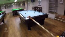 Amazing snooker trick shot caught on video News Clip