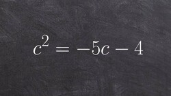 Solving a quadratic by factoring but first setting equal to zero Instructional Video