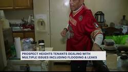 Classon Avenue resident says kitchen in his apartment has been flooded for days News Clip