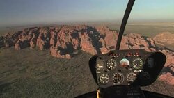 Interior control panel of a helicopter, Bungle Bungle Range, Purnululu National Park, Australia Stock Footage