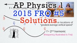 2015 #5 Free Response Question - AP Physics 1 - Exam Solution Instructional Video
