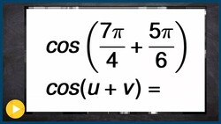 Evaluate cosine sum and difference formula Instructional Video