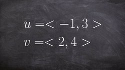 How to subtract two vectors by adding Instructional Video