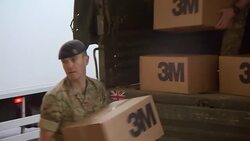 3M PPE supplies being delivered by army to London hospital News Clip