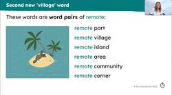 Rich vocabulary associated with a village Instructional Video