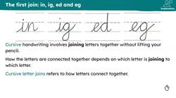 The first join: in, ig, ed, eg, aw, ap, an, ar Instructional Video