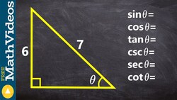 Evaluating the six trigonometric functions given a right triangle Instructional Video