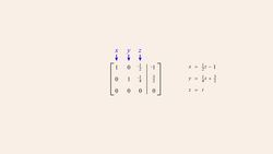 Algebra 60 - Parametric Equations with Gauss-Jordan Elimination Instructional Video