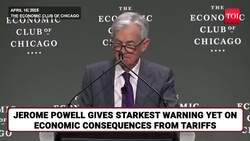 Jerome POWELL's This Warning Against TRUMP's Tariffs QUAKES World Markets, Gold Prices Shoot | Watch News Clip