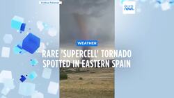 Rare 'supercell' tornado spotted in eastern Spain Instructional Video