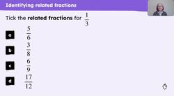 Explain how to add related unit fractions without a representation or image Instructional Video