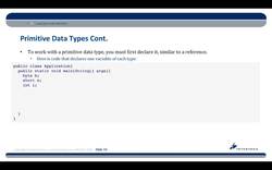 Complete Java SE 8 Developer Bootcamp - Primitive Data Types Instructional Video