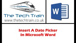 Adding a Date Picker in Microsoft Word Instructional Video