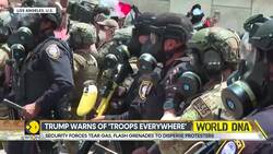 Los Angeles protests: Anti-ICE protesters set cars on fire | Trump warns of 'troops everywhere' News Clip