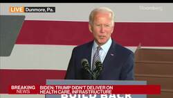 Biden Says Trump Is Focused on the Stock Market, Not Small Business News Clip