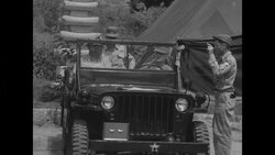 During Korean War, UN negotiators arrive at peace talks with Chinese Communists and North Koreans in Kaesong, North Korea News Clip