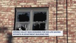 Spring Valley man honored for saving 8-month-old girl during apartment building fire News Clip