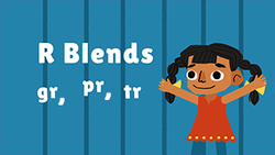 Introduction to R Blends - gr, pr, tr Instructional Video